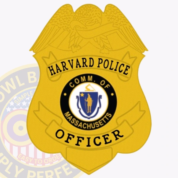 Police Badge Patch B17-B13 - chest badge shape - main view