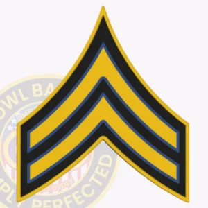 Police Ranks 42 Corporal chevron police rank patch