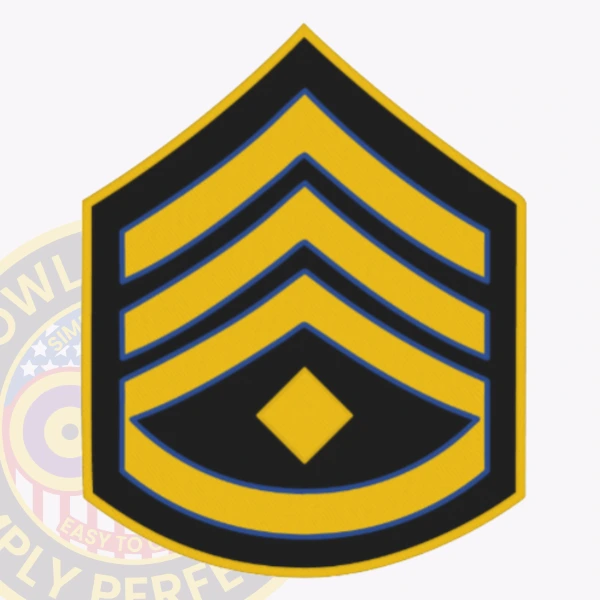 Police Rank Chevron Detective III PRC1-DT Patch - police rank chevron - main view