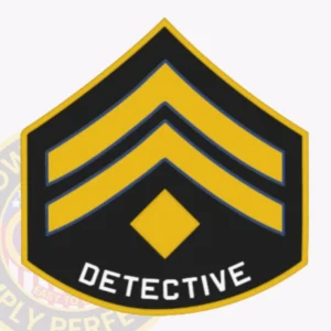 Police Ranks 46 Detective i chevron police rank patch