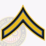Police Rank Chevron PFC Police First Class Patch view 1