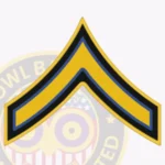 Police Rank Chevron PFC Police First Class Patch view 2