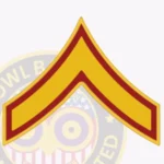 Police Rank Chevron PFC Police First Class Patch view 3