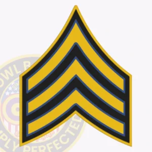 Police Ranks 43 Sergeant chevron police rank patch