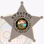 Police Badge Patch 5 Point Star, 3 Text Panels view 4