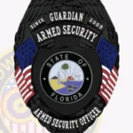 Custom Armed Security Badge Eagle Top view 4