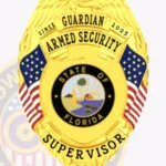 Custom Armed Security Badge Eagle Top view 2