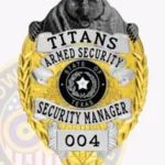 Custom Armed Security Badge Bear Top view 2