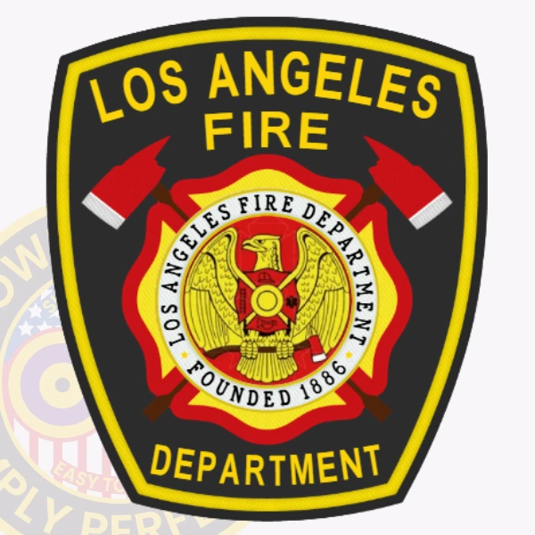 Custom Fire Patches 4 Los angeles department of fire patch