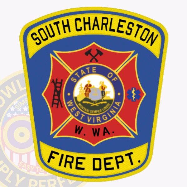 Custom Fire Patches 6 West charleston fire department patch