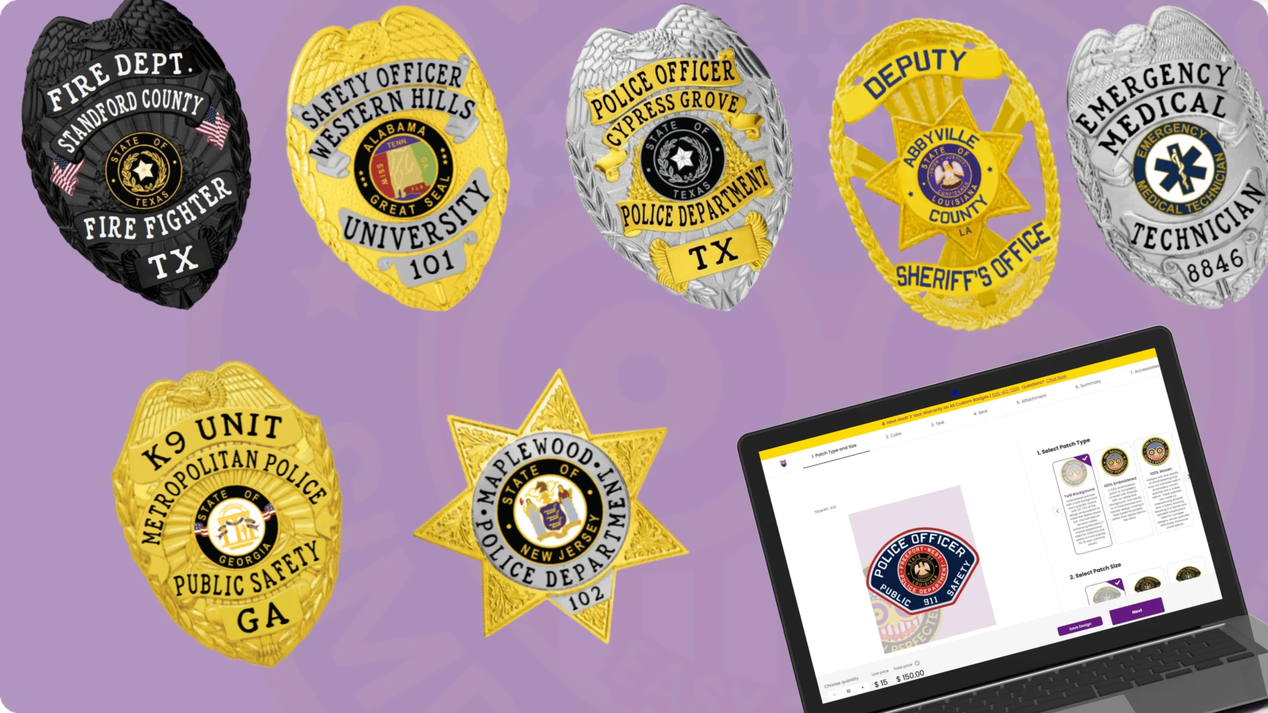 How to design and order police badges