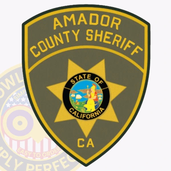 Sheriff Patch SD7-A1 - shoulder patch shape - main view