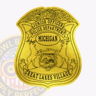 Eagle Top Police Badge Sticker STR13-MI3