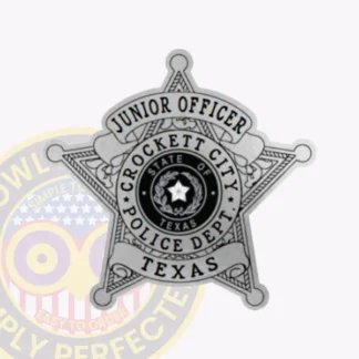 5 Point Star Sticker Badge, 4 Text Panels