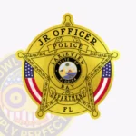 Police Sticker Badge 5 Pointed Star view 1