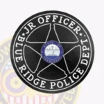 5 Point Star Sticker Badge, 2 Text Panels view 4