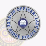 5 Point Star Sticker Badge, 2 Text Panels view 1