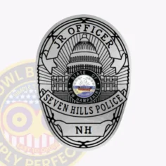 Str6 d11 custom junior sticker badges and design create build and order custom junior sticker badges personalized badges junior sticker badges silver