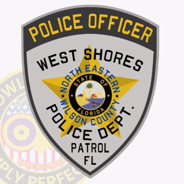 Police Patch TS18-A20 - shoulder patch shape - main view