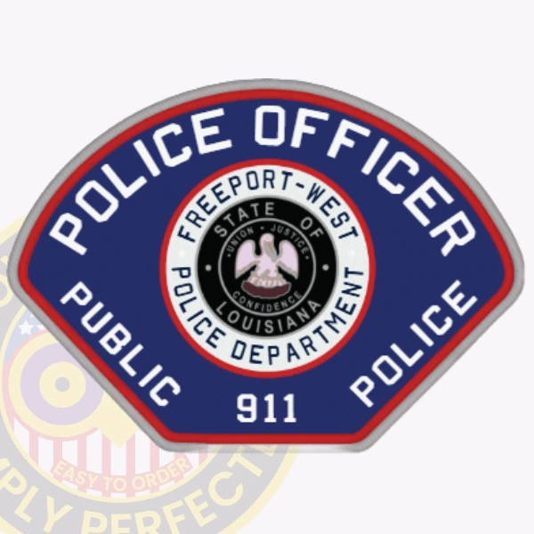 Police Patch W1A3 - shoulder patch shape - main view