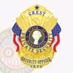 Custom Private Security Badge Shield view 1