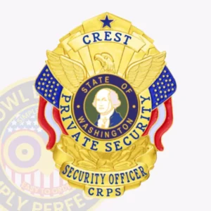 Shield · Gold private security badge