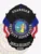 This sleek black custom metal badge for security supervisors shines with "GUARDIAN" prominently displayed at the top. The phrase "SECURITY SUPERVISOR" curves around a central circular emblem depicting California's state symbol. Adorned with stylized eagle wings and vibrant red and blue ribbons, this badge includes a practical safety pin attachment for dependable wear.