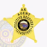 Fugitive Recovery Agent Badge 5 Point Star Round Points view 1