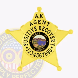 5-Point Star · Gold fugitive recovery badge