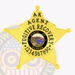 Fugitive Recovery Agent Badge 5 Point Star Round Points view 2