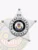 Bail enforcement agent badge shaped as a silver five-pointed star, displaying the Colorado state seal in the center with black and silver detailing, encircled by "Bail Enforcement Agent" text, and "CO" on the top point, made with a safety pin for easy wear.