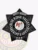 Showcasing a sleek black custom metal badge, this design highlights a prominent 7-point star for deputy sheriffs. The badge reads "BLUE RIDGE VALLEY SHERIFF'S OFFICE" around a circular emblem depicting the state of New Mexico, with "DEPUTY SHERIFF" elegantly displayed above. It features a safety pin attachment for convenience.