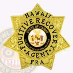 Fugitive Recovery Agent Badge 7 Point Star Top Ribbon view 1