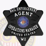 Bail Enforcement Agent Badge 6 Point Star, 5 Text Panels view 4