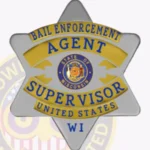 Bail Enforcement Agent Badge 6 Point Star, 5 Text Panels view 2