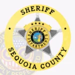 Traditional Sheriff 5 Point Star Badge in Circle Banner with Rounded Points view 1