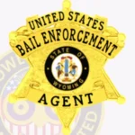 Bail Enforcement Agent Badge 6 Point Star, 3 Text Panels view 2