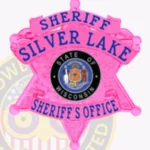 Modern Sheriff 6 Point Star Badge with Rounded Points, 3 Ribboned view 5