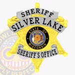 Modern Sheriff 6 Point Star Badge with Rounded Points, 3 Ribboned view 1
