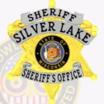 Modern Sheriff 6 Point Star Badge with Rounded Points, 3 Ribboned view 2