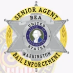 Bail Enforcement Agent Badge 6 Point Star Circle Banner view 2