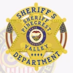 Heritage Sheriff 6 Point Star Badge in Circle Banner with Rounded Points, 2 Flags view 2