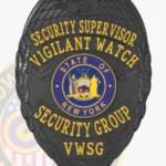 Custom Security Supervisor Badge Eagle Top 2-C12SSB view 4