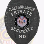 Custom Private Security Badge Eagle Top 2-C13PRSB view 4