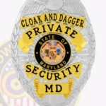Custom Private Security Badge Eagle Top 2-C13PRSB view 2