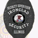 Custom Security Supervisor Badge Eagle Top 2-C13SSB view 4