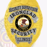 Custom Security Supervisor Badge Eagle Top 2-C13SSB view 2