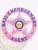 Bail enforcement agent badge in bright BCAM pink metal, featuring a five-point star inside a circle banner, labeled “BAIL ENFORCEMENT” on top and “AGENT” at the bottom, with “INVESTIGATOR USA” and the Delaware state seal in the center, secured by a safety pin.