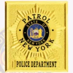 NYPD New York Police Badge Sunburst Square view 2