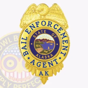 Eagle-Top · Gold bail enforcement badge